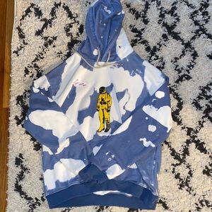 Blue Tie Dye Astroworld Hoodie